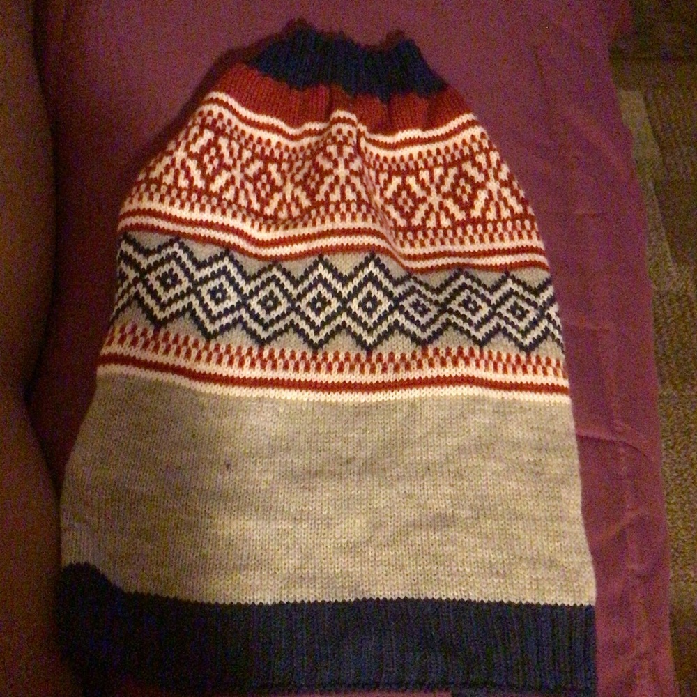 Red and White Striped Sweater